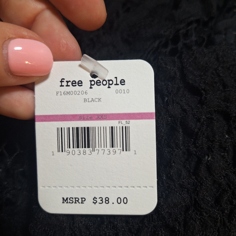 NWT Free People Adella Strappy Black Lace Bralette Crop Top - Picture 8 of 9